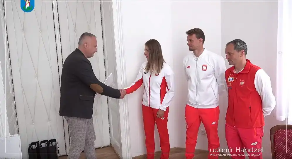 W ratuszu gościli Olimpijczycy: Klaudia Zwolińska i Grzegorz Hedwig