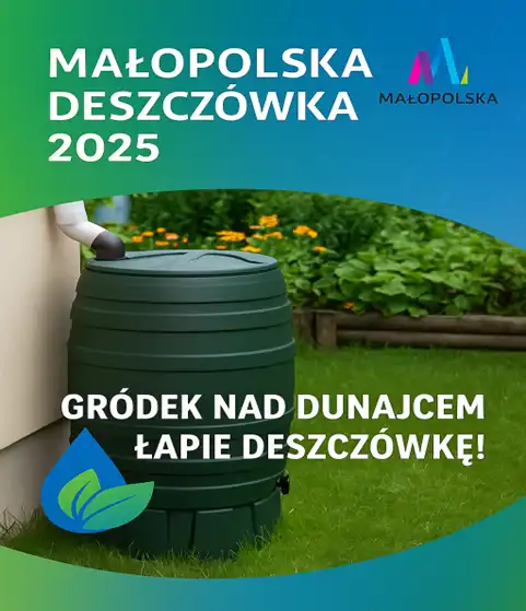 Małopolska Deszczówka 2025. Mieszkańcy gminy skorzystają z darmowych zbiorników