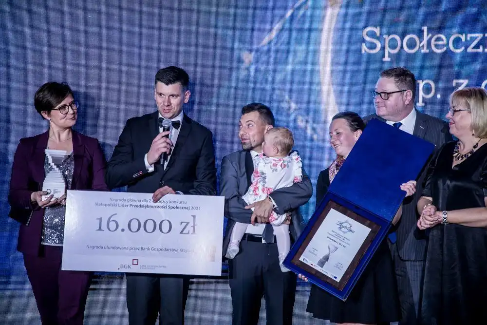 Przedszkole z Chełmca z nagrodą w Konkursie Małopolski Lider Przedsiębiorczości Społecznej 2021