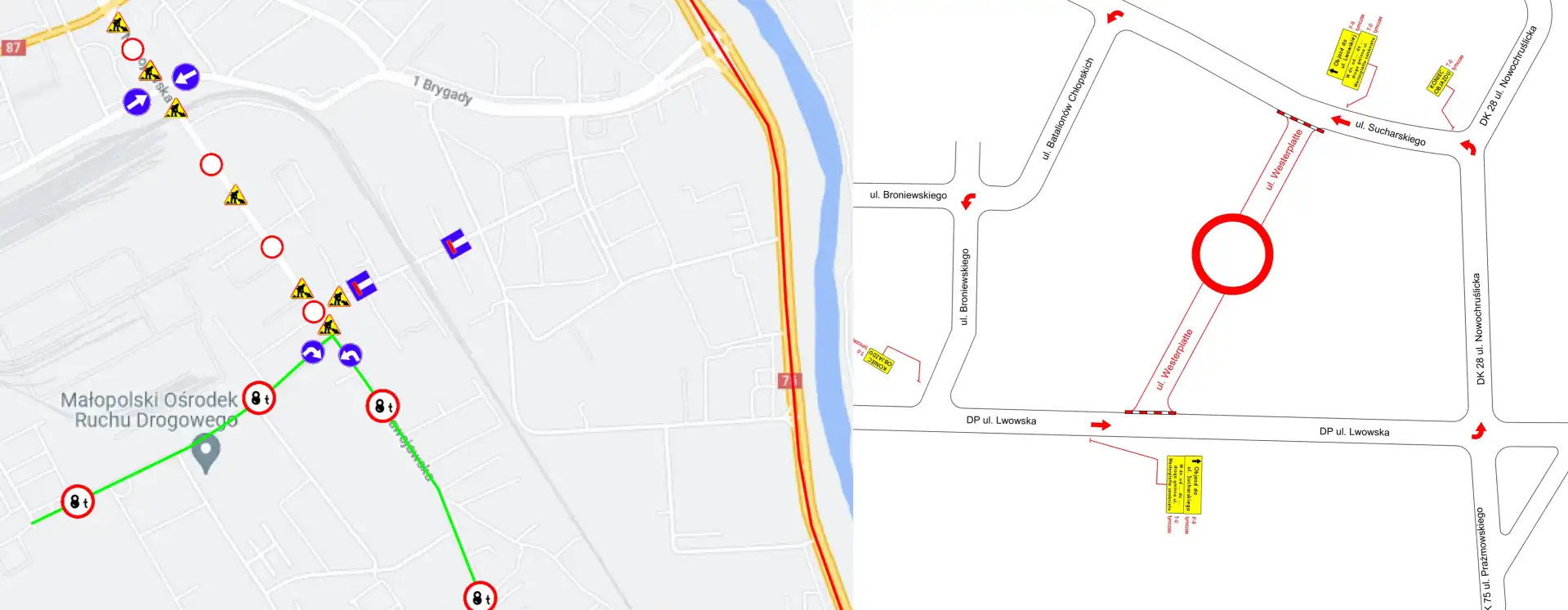 Uwaga kierowcy. Od poniedziałku zmiana organizacji ruchu na kilku ważnych skrzyżowaniach