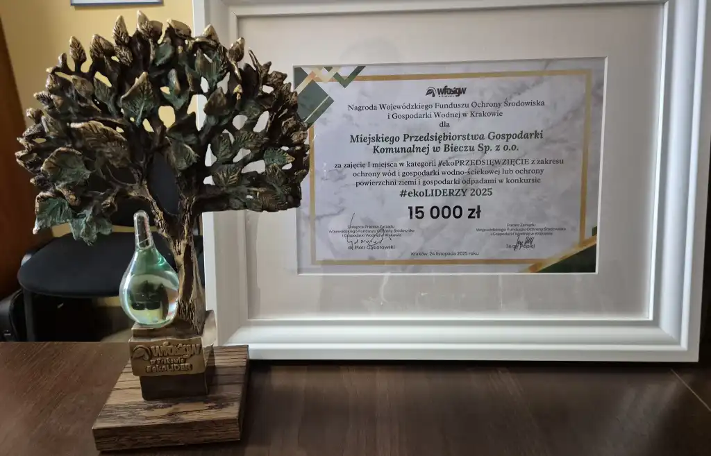 Biecz liderem ekologii. MPGK zdobywa I miejsce w konkursie #ekoLIDER