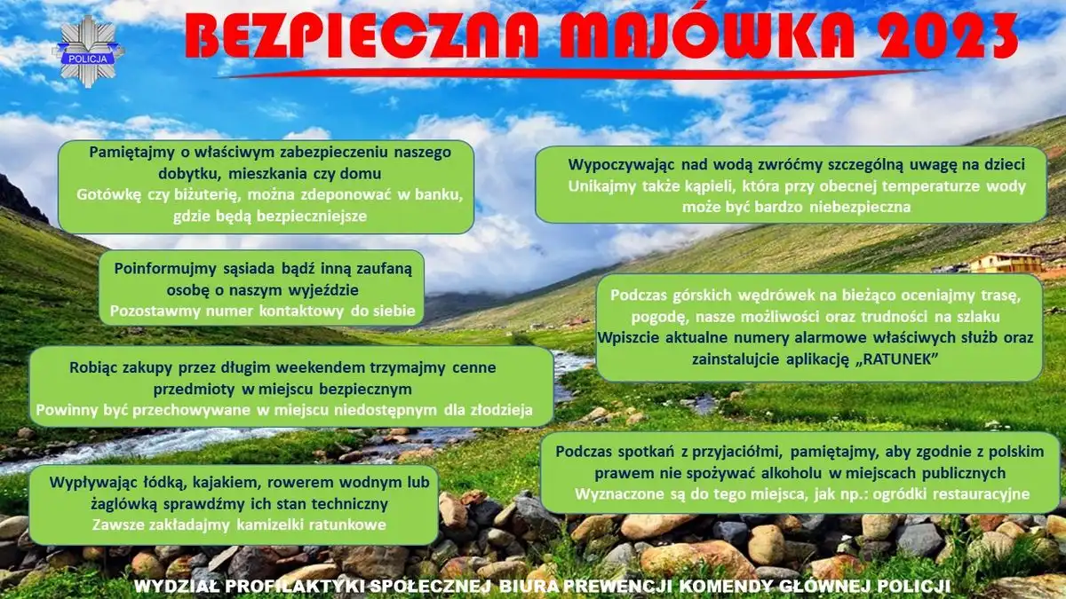 Bezpieczna majówka 2023
