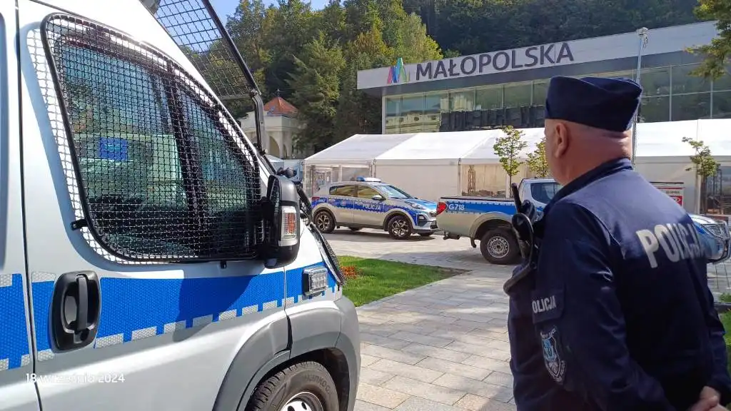 Na straży bezpieczeństwa. Policja w akcji podczas Krynica Forum 2024