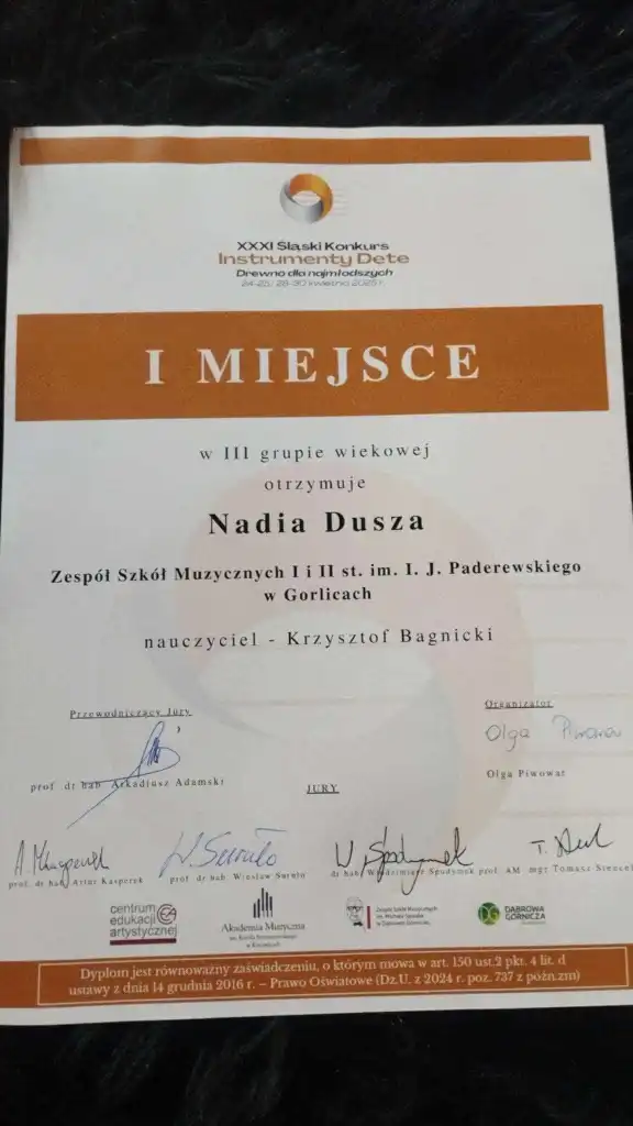 Muzyczny sukces młodej gorliczanki