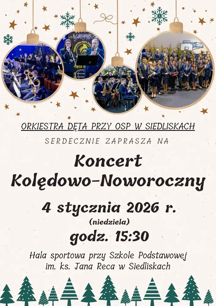 Siedliska rozbrzmią pastorałkami i świątecznymi melodiami