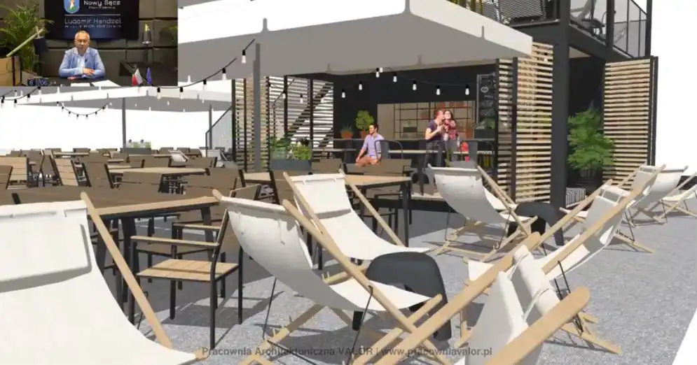W Nowym Sączu powstaną trzy punkty gastronomiczne. Jeden z nich na płycie rynku