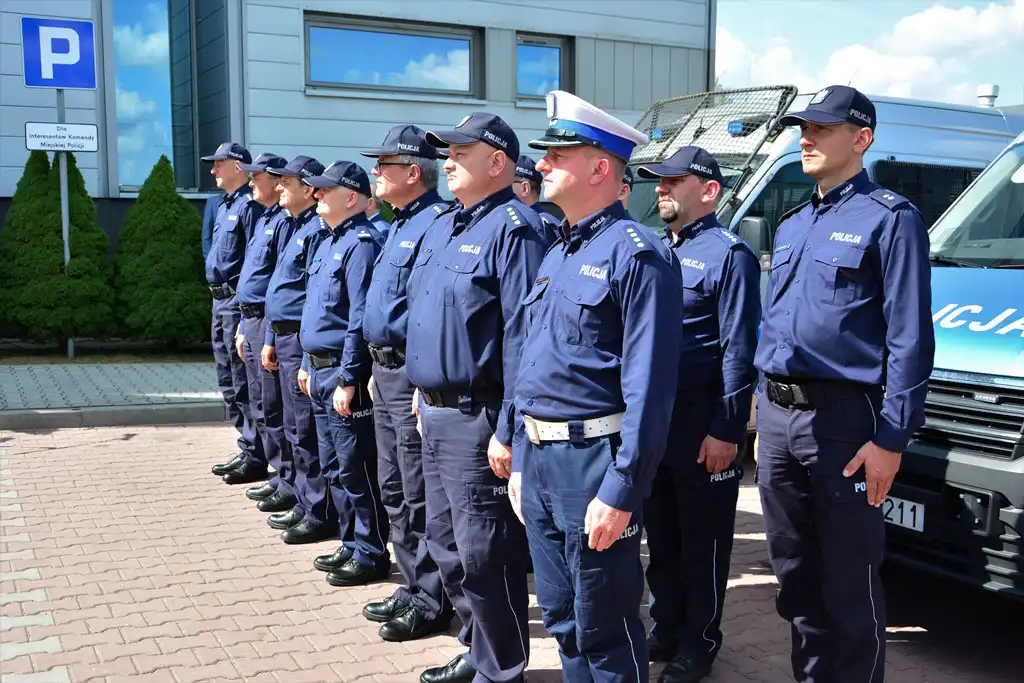 Funkcjonariusze nowo tworzonej kompanii Oddziału Prewencji Policji w Krakowie rozpoczęli służbę na Sądecczyźnie