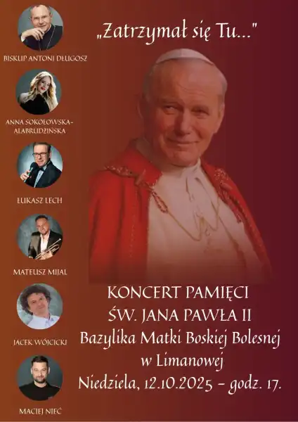 „Zatrzymał się Tu…”. Muzyczny hołd dla Jana Pawła II w Limanowej