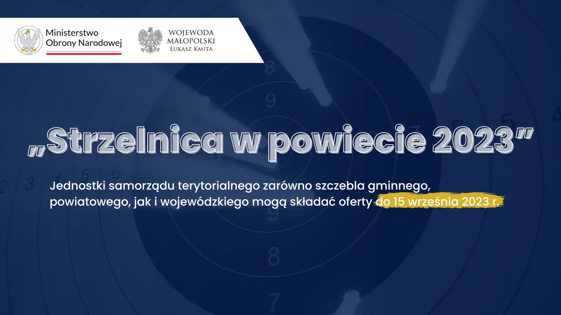 Strzelnica w powiecie 2023”. Trwa konkurs Ministra Obrony Narodowej