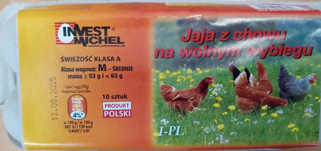 Uwaga: Salmonella w partii jaj z wolnego wybiegu