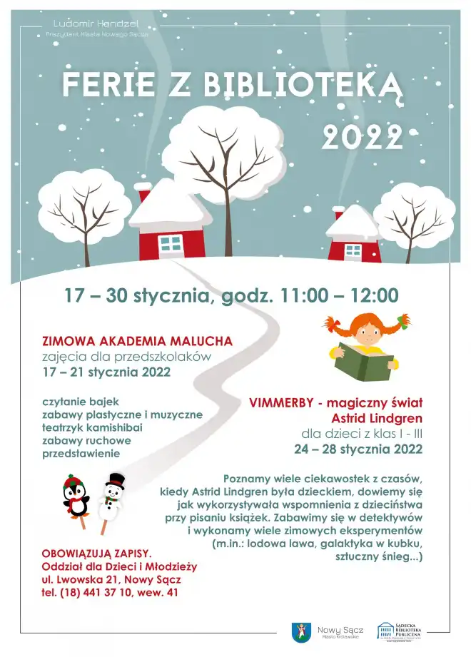 Ferie 2022 z Sądecką Biblioteką Publiczną