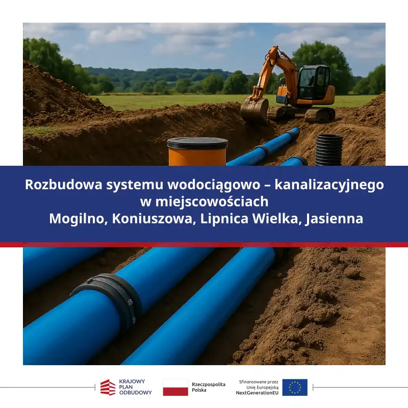 Nowa sieć wodociągowo-kanalizacyjna w Gminie Korzenna prawie gotowa