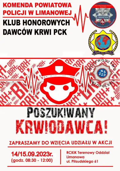 Wrześniowa zbiórka krwi w RCKiK w Limanowej