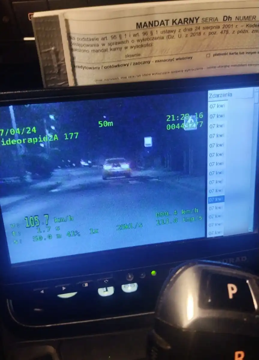 Wzmożone działania sądeckiej drogówki przeciwko brawurowym kierowcom. Rekordzista pędził ul. Kilińskiego z prędkością 144 km/h