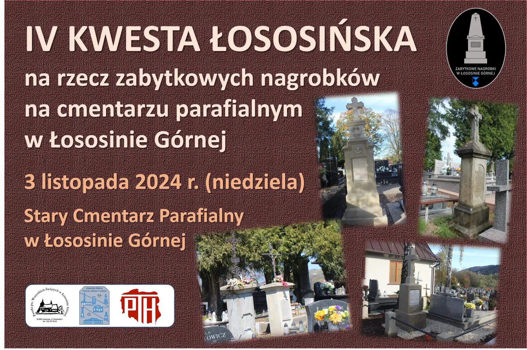 Zachowajmy Pamięć. IV kwesta na rzecz zabytkowych nagrobków w Łososinie Górnej