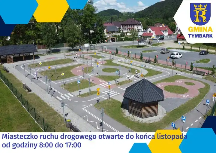 Miasteczko Ruchu Drogowego w Tymbarku otwarte dłużej. Dodatkowy miesiąc nauki i zabawy