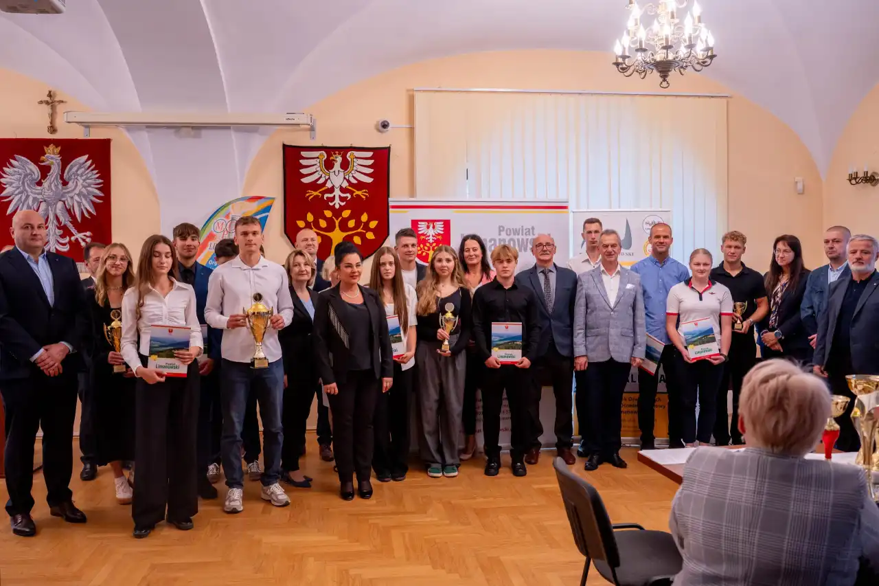Powiat Limanowski nagrodził młodych sportowców
