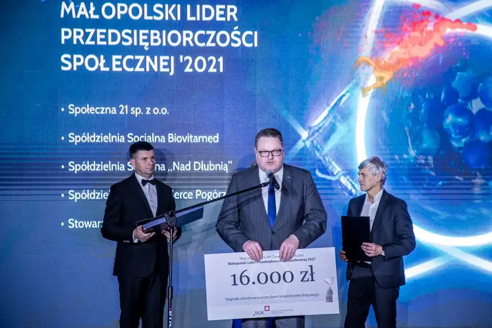 Przedszkole z Chełmca z nagrodą w Konkursie Małopolski Lider Przedsiębiorczości Społecznej 2021