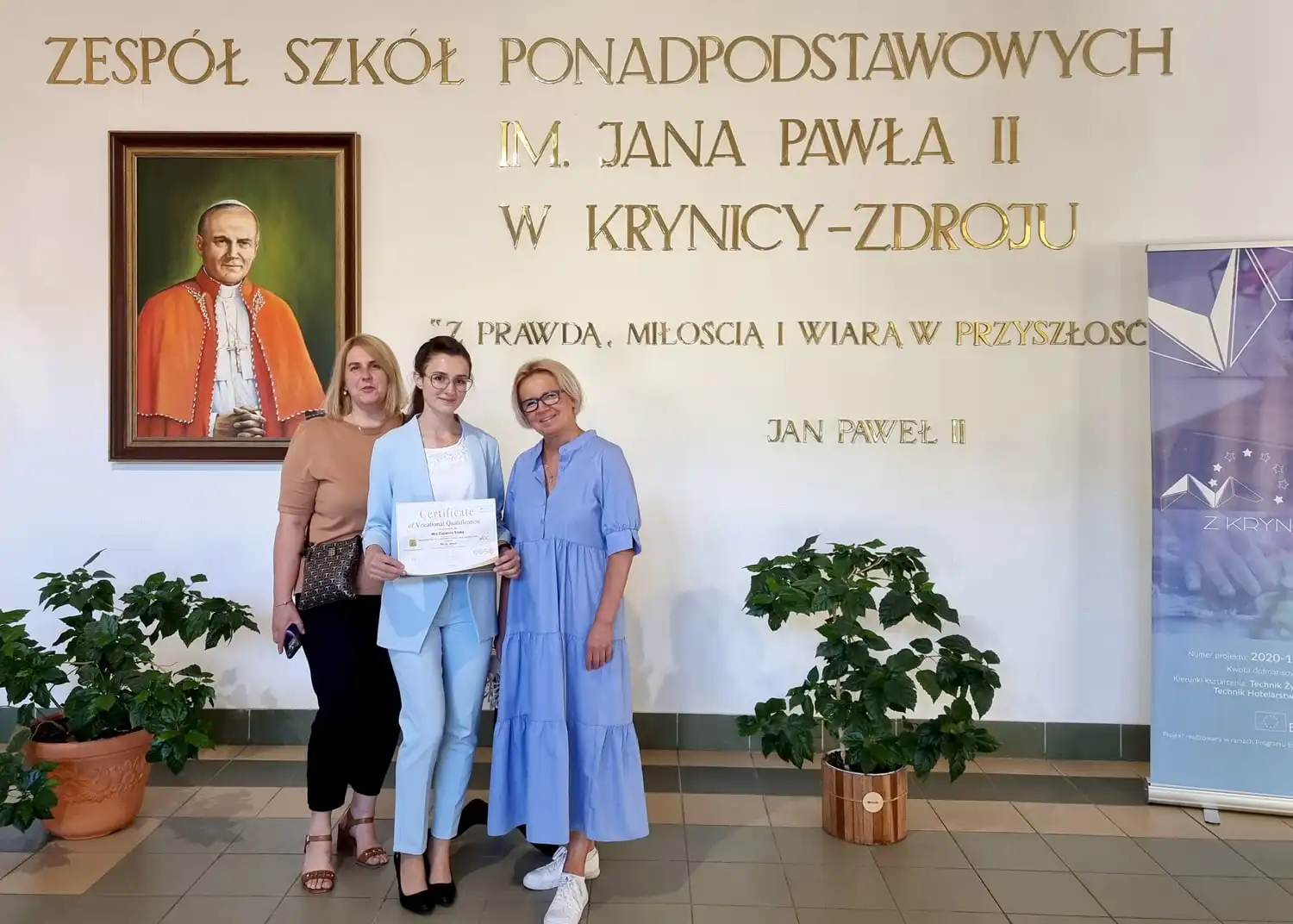 Uczennica ZSP w Krynicy-Zdroju z międzynarodowym certyfikatem