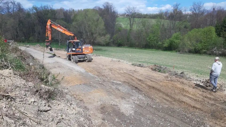 Trwa budowa „Zielonej Ulicy” w Binarowej. Powstaje nowy odcinek drogi
