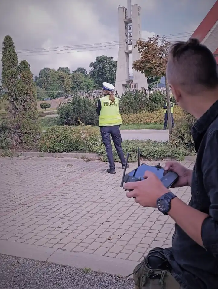 Dron kontra piraci drogowi. Akcja z powietrza