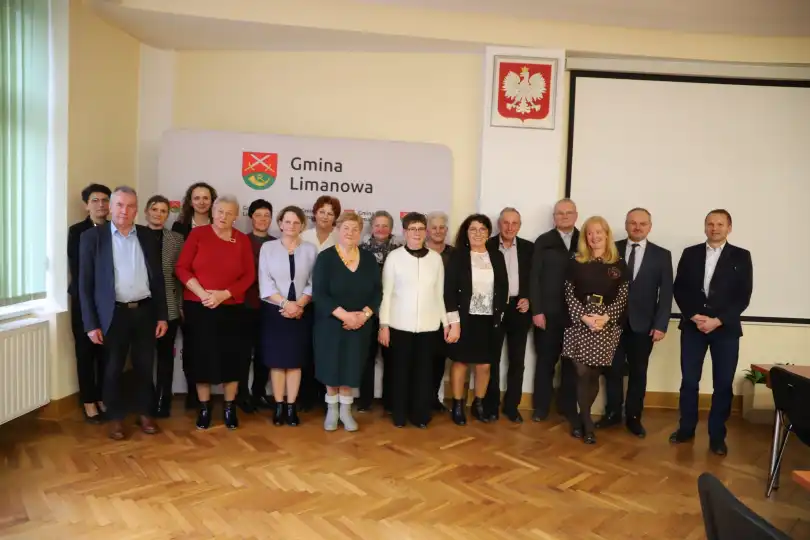 Świąteczne spotkanie z byłymi pracownikami Urzędu Gminy Limanowa