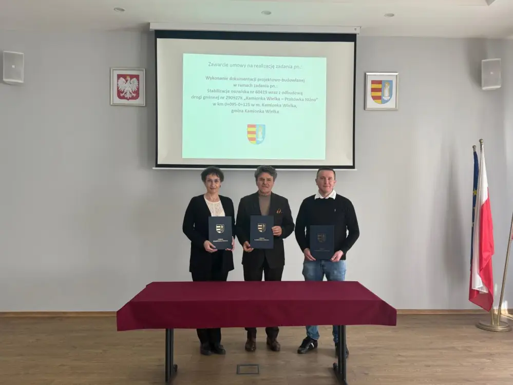 Kamionka Wielka walczy z osuwiskami. Podpisano nowe umowy