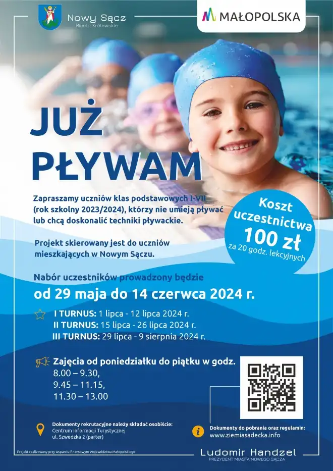 Rusza projekt "Już pływam" dla nowosądeckich uczniów