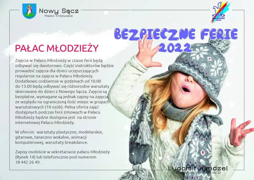 Bezpieczne ferie 2022 w Nowym Sączu