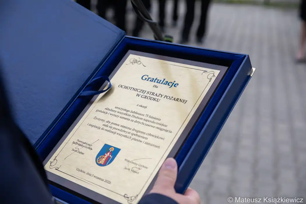 OSP w Gródku świętuje Jubileuszu 75 - lecia istnienia jednostki