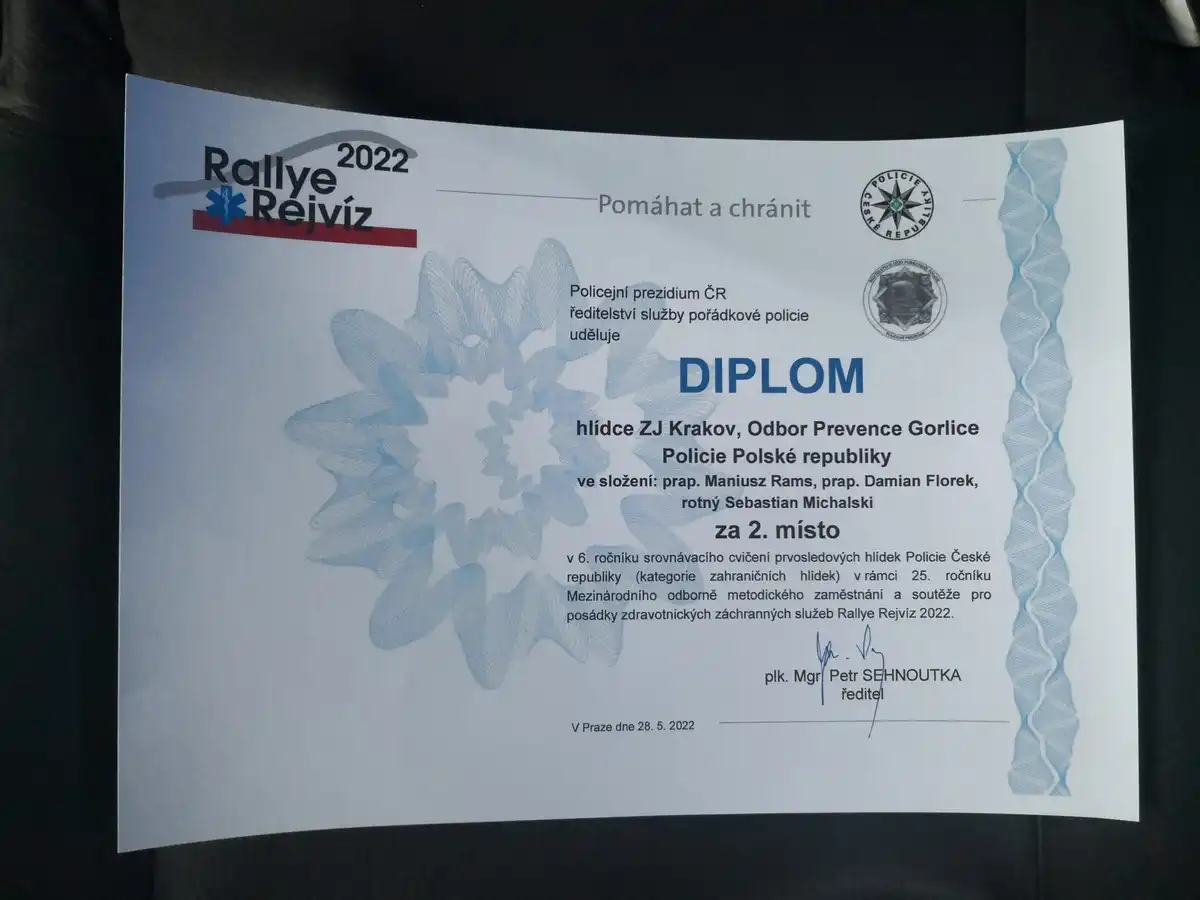 Policjanci z Małopolski z drugim miejscem w Międzynarodowych Zawodach Ratownictwa Medycznego