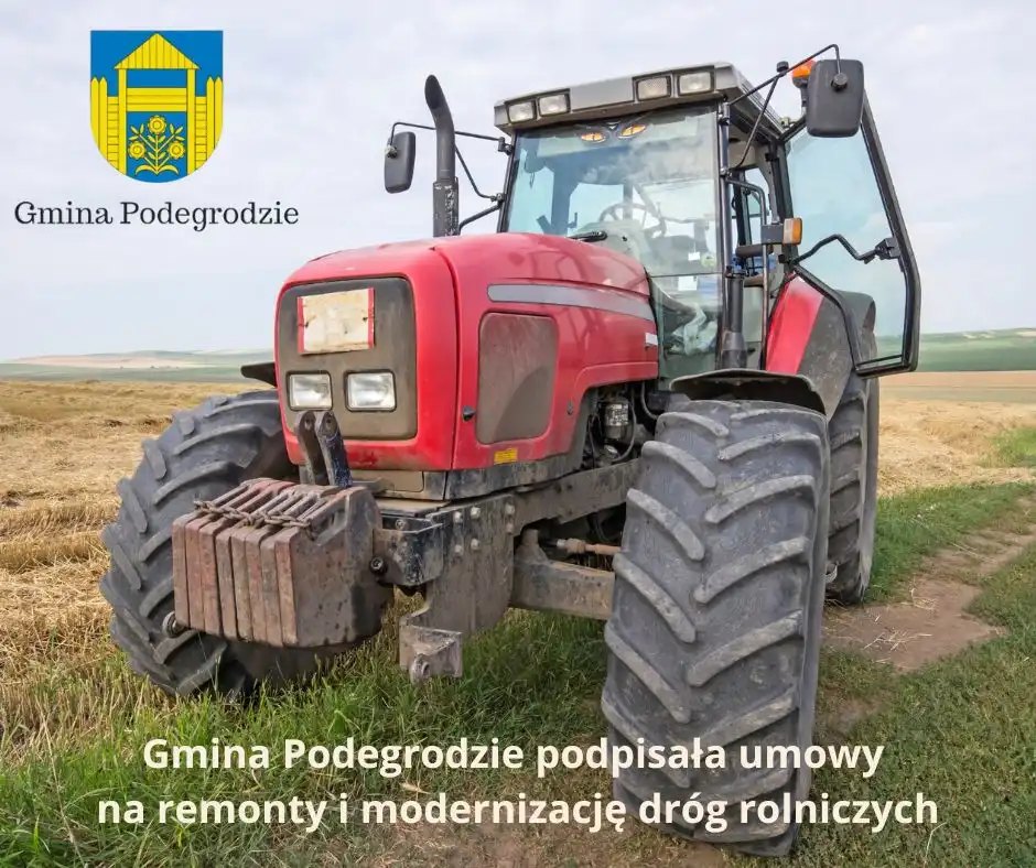 Gmina Podegrodzie: Podpisano umowy na remont - modernizacje dróg rolniczych
