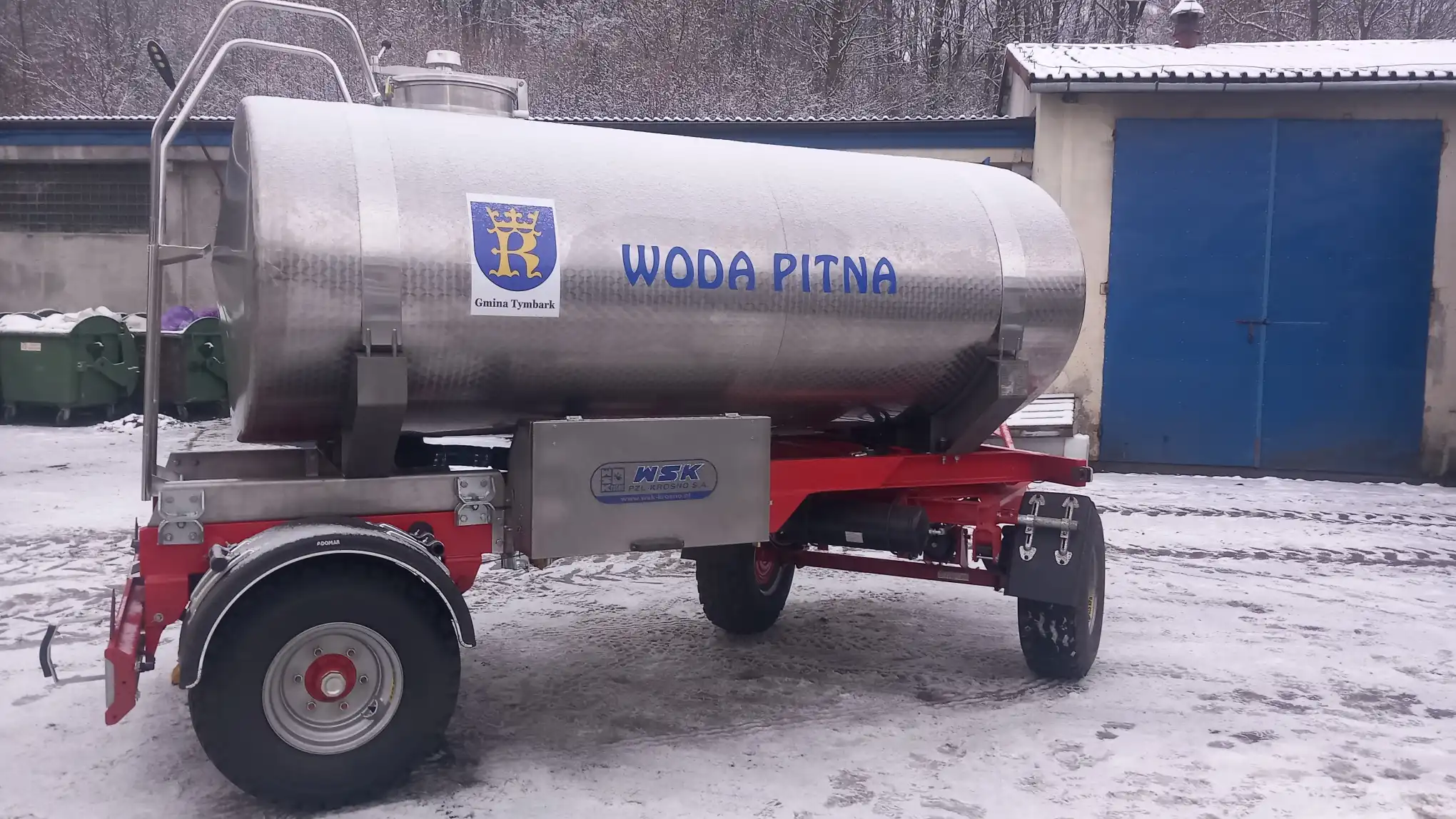 Nowa cysterna do transportu wody w Tymbarku