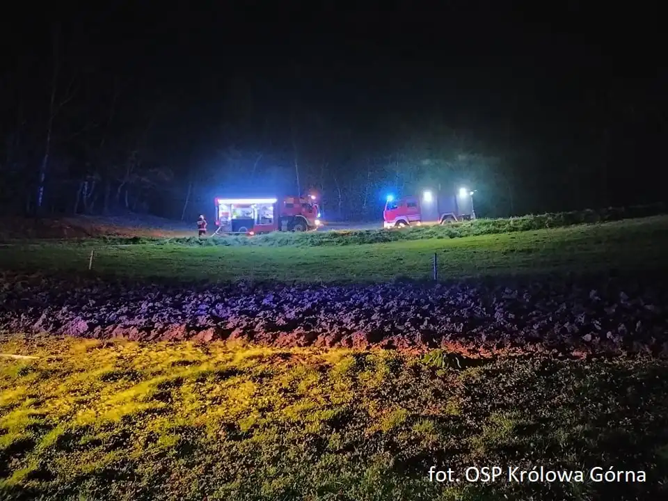 Pożar w Kamionce Wielkiej. Płonął drewniany budynek mieszkalny