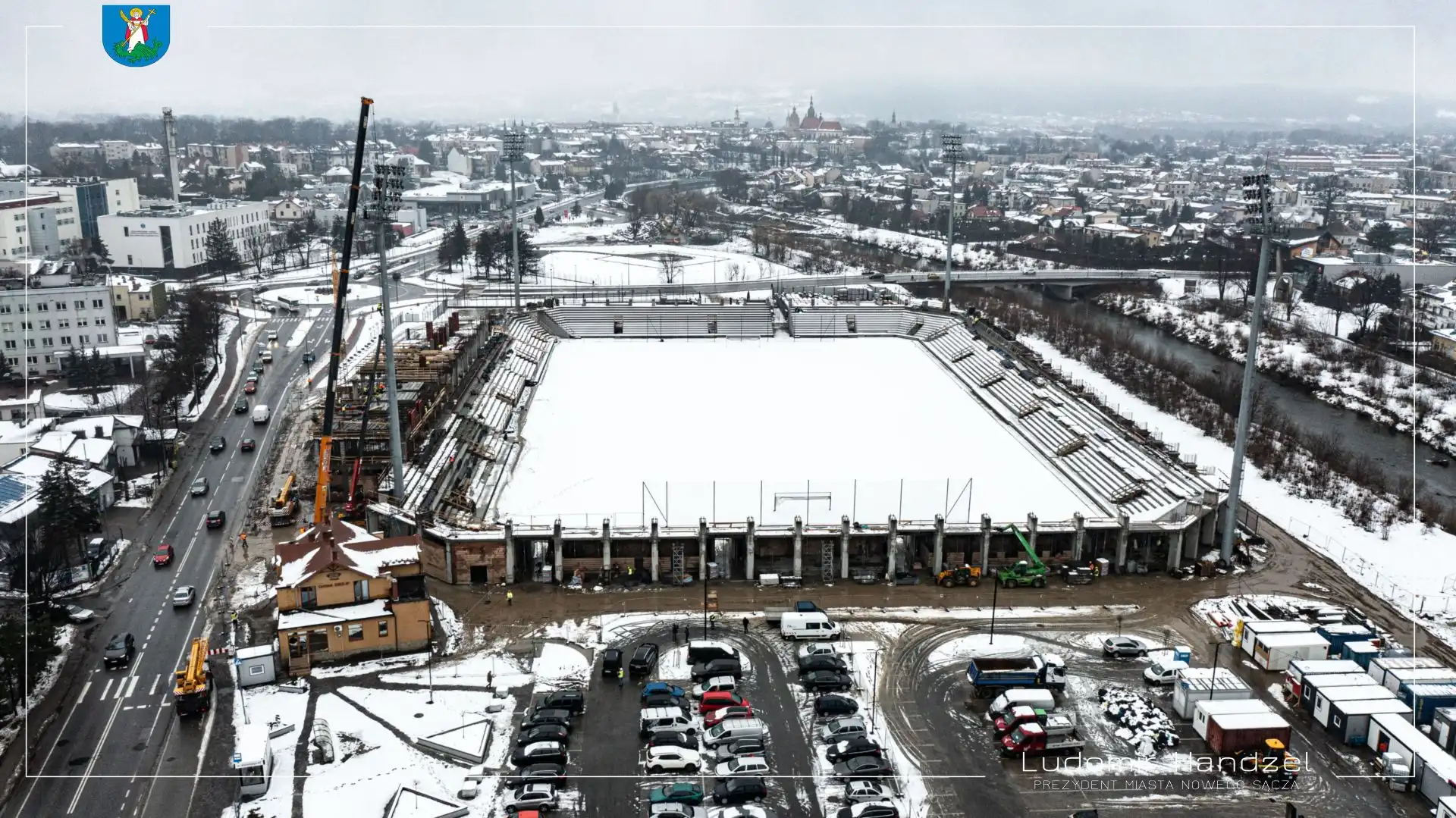 Prace na budowie stadionu miejskiego postępują