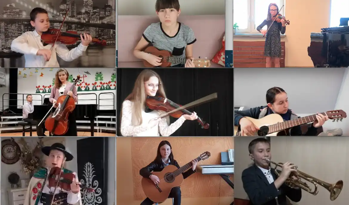 XXVI Powiatowy Konkurs Młodych Muzyków: Instrumentaliści zagrali on-line. Jury przyznało nagrody