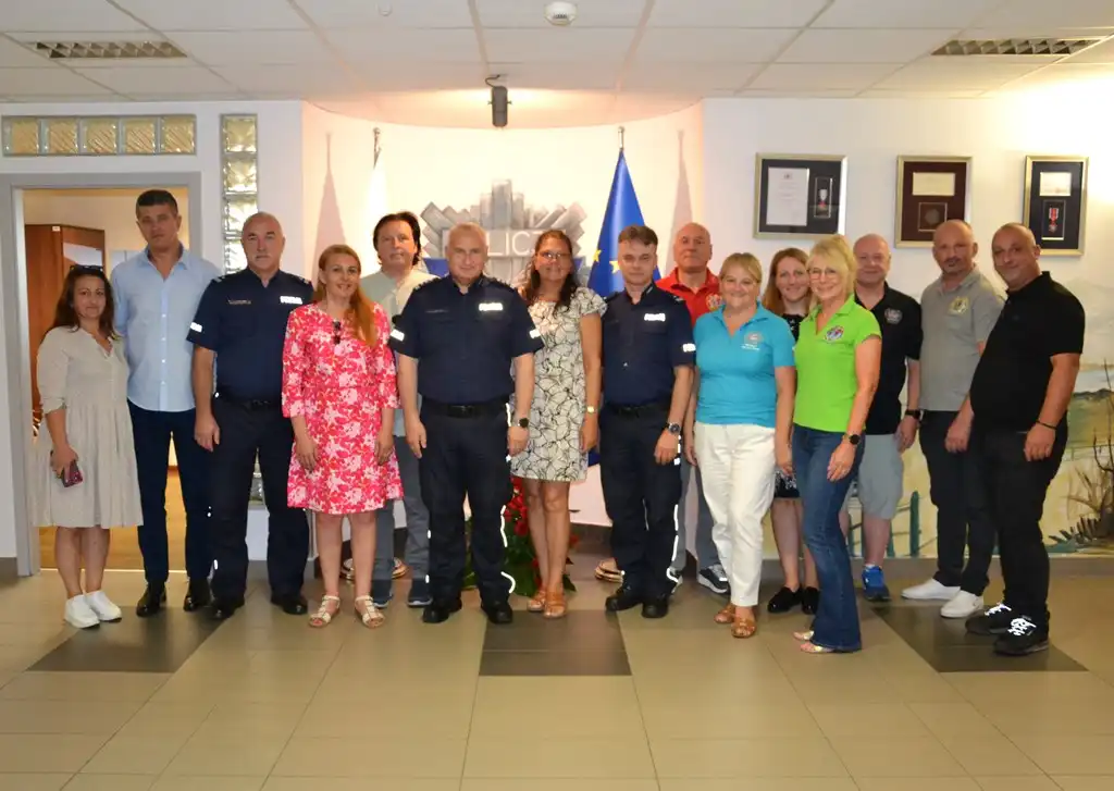 Wizyta delegacji Międzynarodowego Stowarzyszenia Policji w Sądeckiej Komendzie