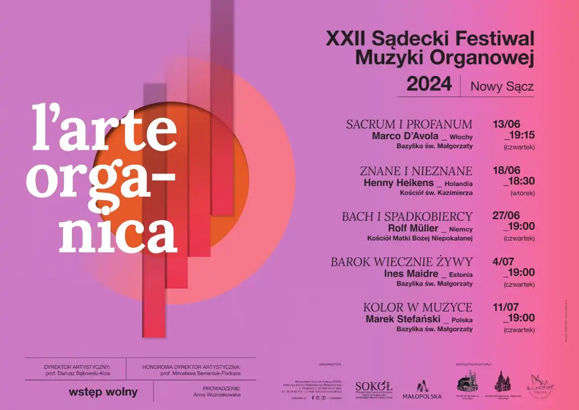 XXII Sądecki Festiwal Muzyki Organowej L’ARTE ORGANICA