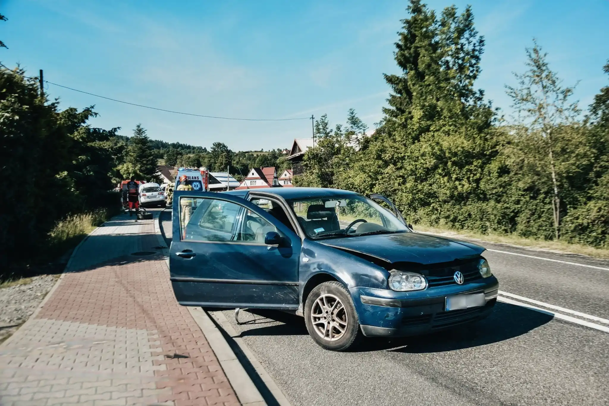 Wypadek na DK28 w Mszanie Dolnej. Wśród poszkodowanych dziecko