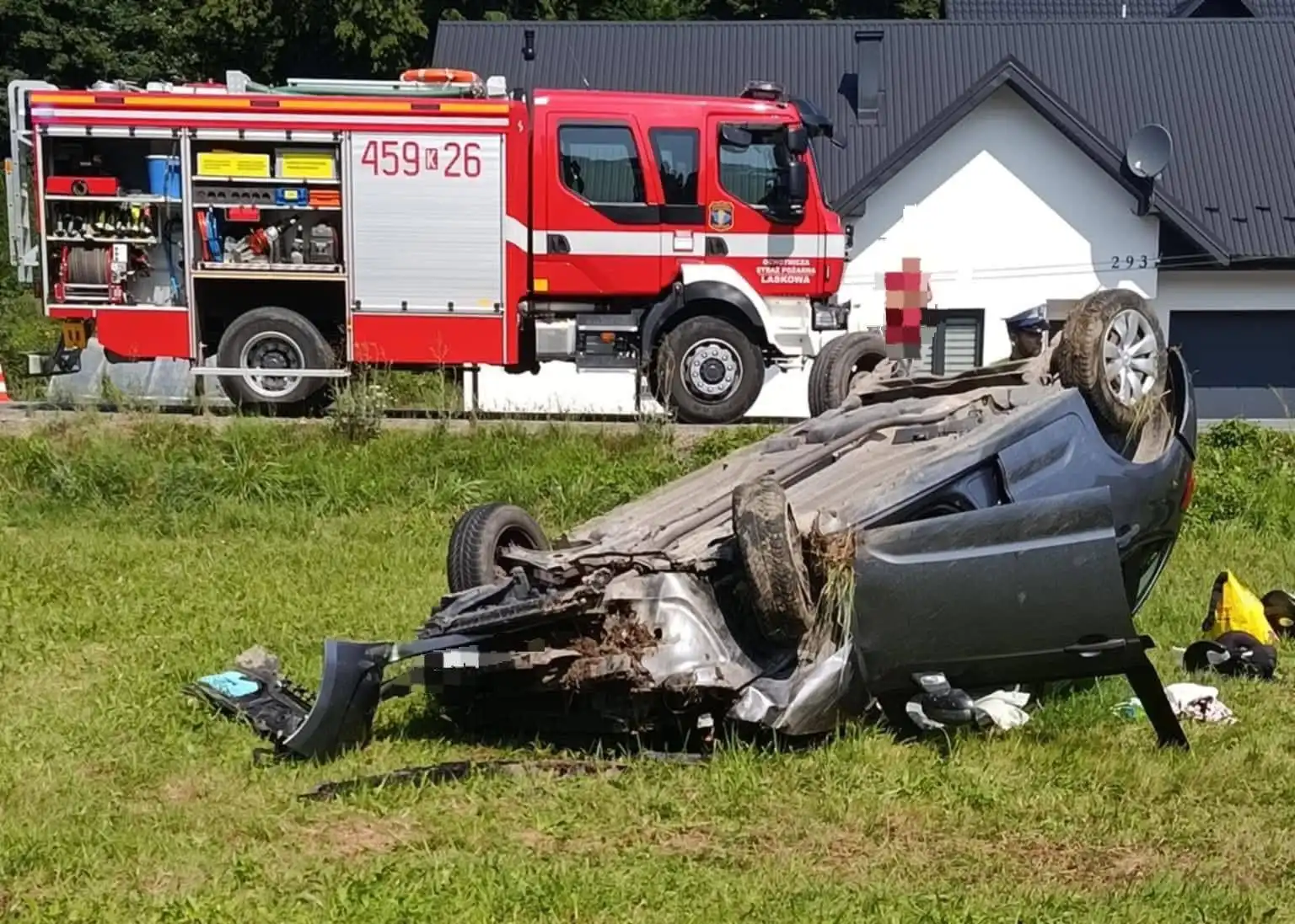 Wypadek w Kamionce Małej. Jedna osoba poszkodowana