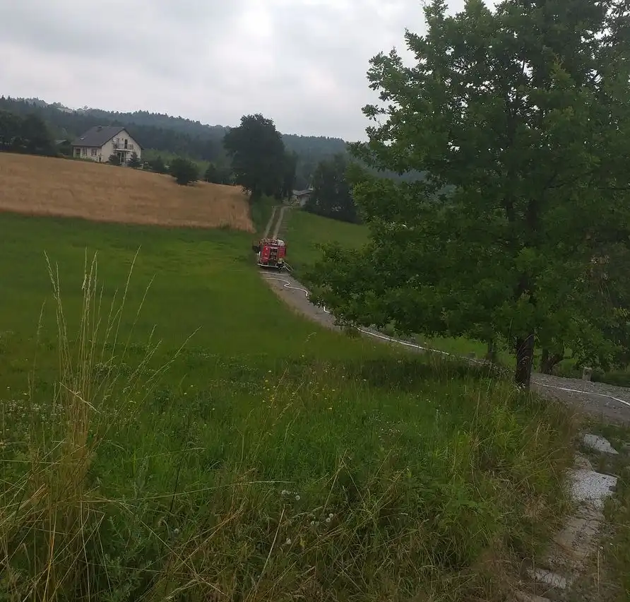 Pożar pustostanu w Wielopolu