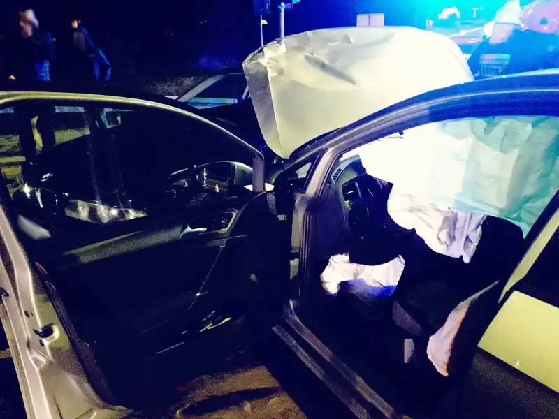 Kolizja w Cyganowicach. Zderzyły się trzy pojazdy