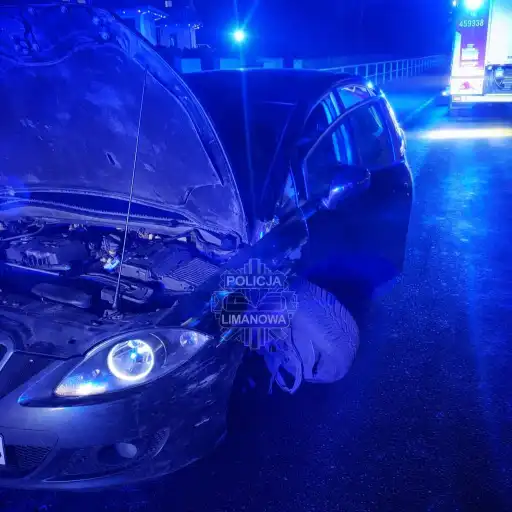 Alkohol za kierownicą i wypadki. Święta na limanowskich drogach