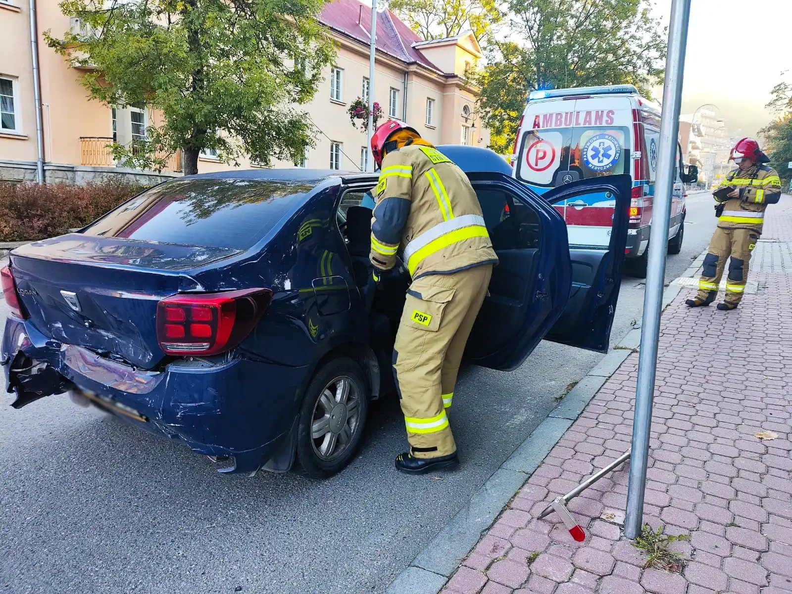 Sześć osób w zderzeniu dwóch aut. Akcja ratunkowa w Krynicy-Zdroju