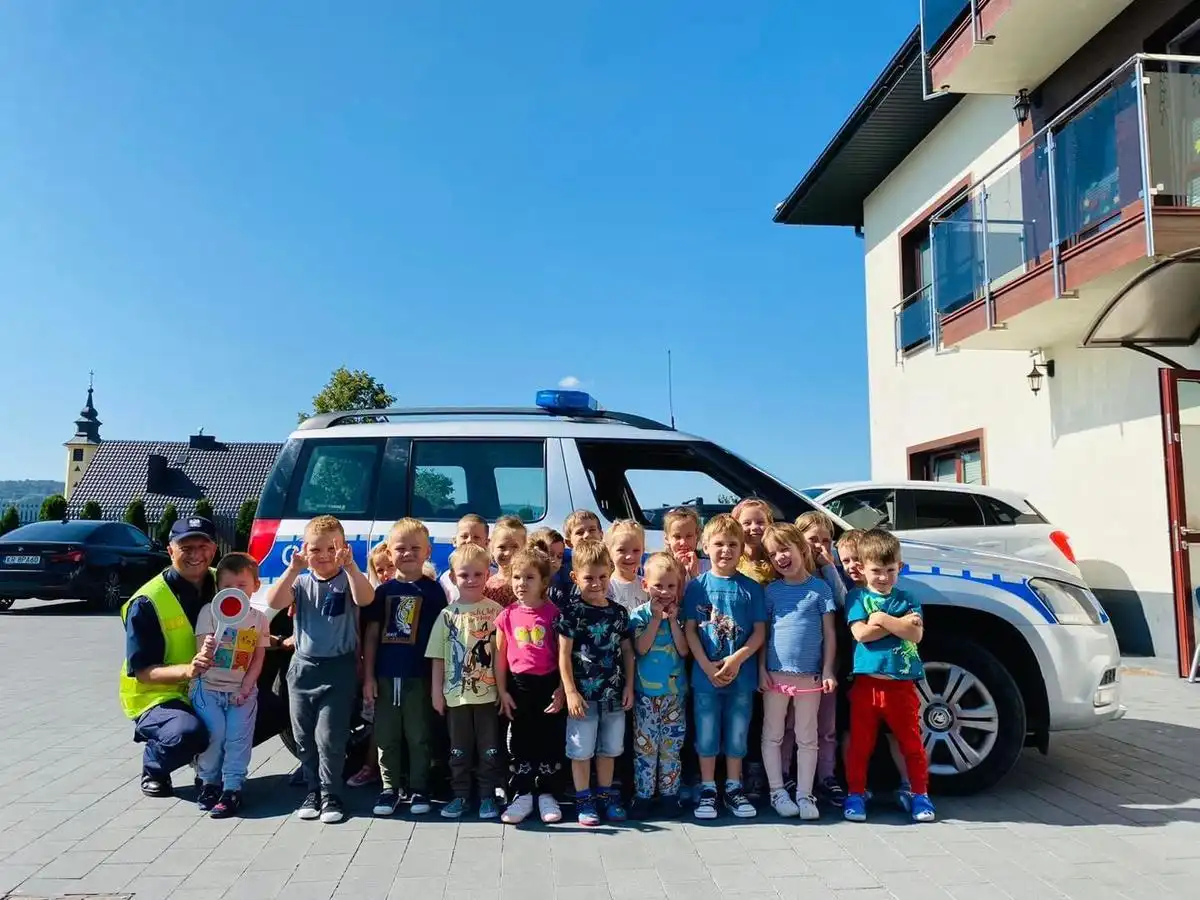 Limanowscy policjanci z wizytą w przedszkolu