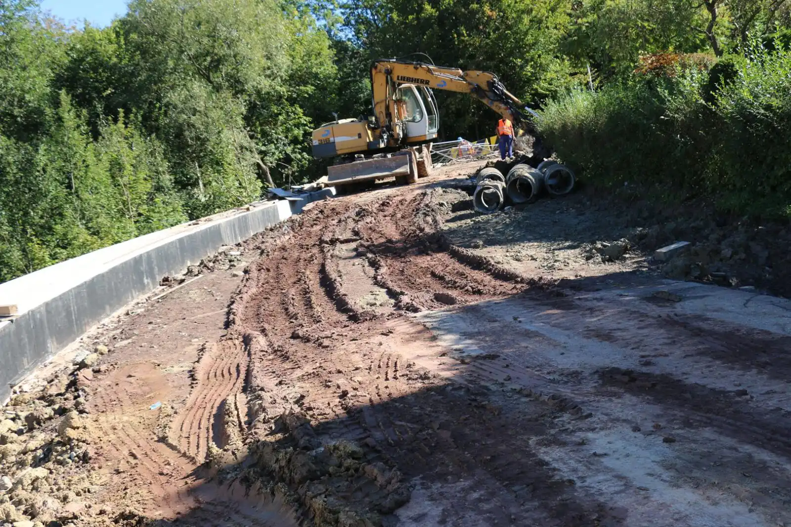 Limanowa: Trwają prace nad stabilizacją osuwiska przy ul. Paderewskiego