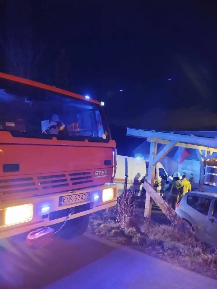Niebezpieczna usterka gazociągu. Strażacy w akcji w Kamionce Wielkiej