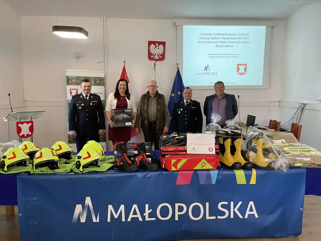 Gmina Łabowa doposaża strażaków. Nowy sprzęt dla OSP dzięki dofinansowaniu