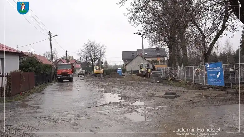 Nowy Sącz: Trwa remont ul. Starowiejskiej na Osiedlu Helena