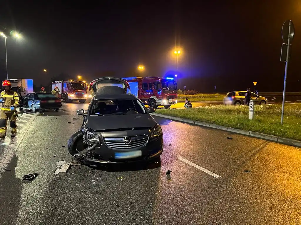 Kraksa na ul. 1 Brygady w Nowym Sączu